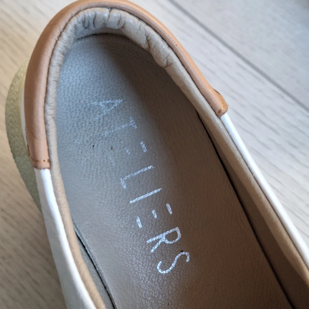 Ateliers White Leather Sneakers 38